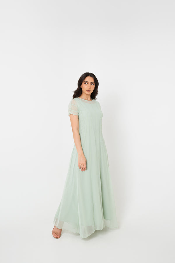 Green Panel dress