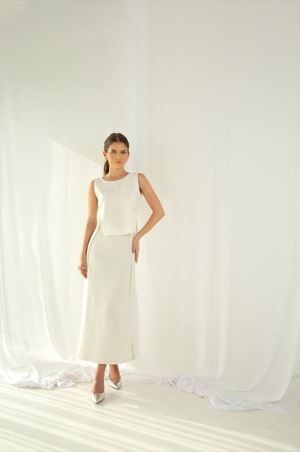 off-white midi skirt